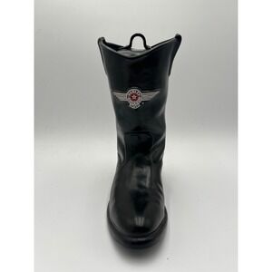 Vintage Harley Davidson Black Motorcycle Boot Ceramic Cookie Jar Canister USA